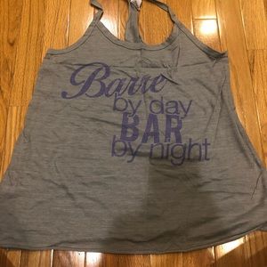 Barre by day bar by night workout tank